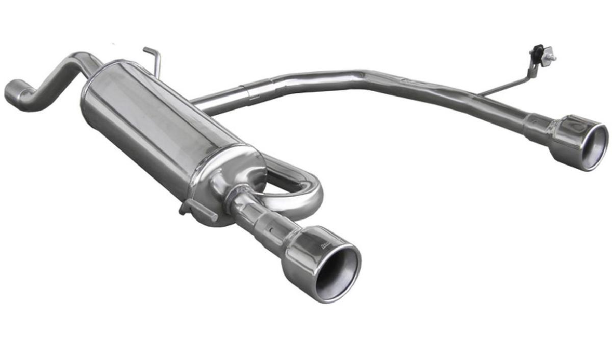 100%25+Inox+%C3%89chappement+Double+sur+mesure+pour+Alfa+Romeo+Mito+1.4+TB+%28120cv%29+2009-+102mm+%28%C3%9850mm%29